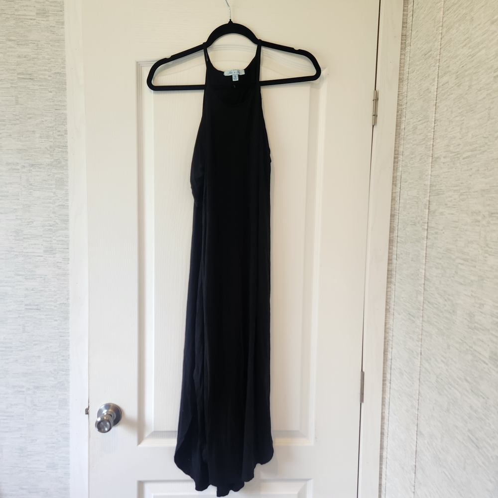 She + Sky Black Maxi Dress Size S Euc